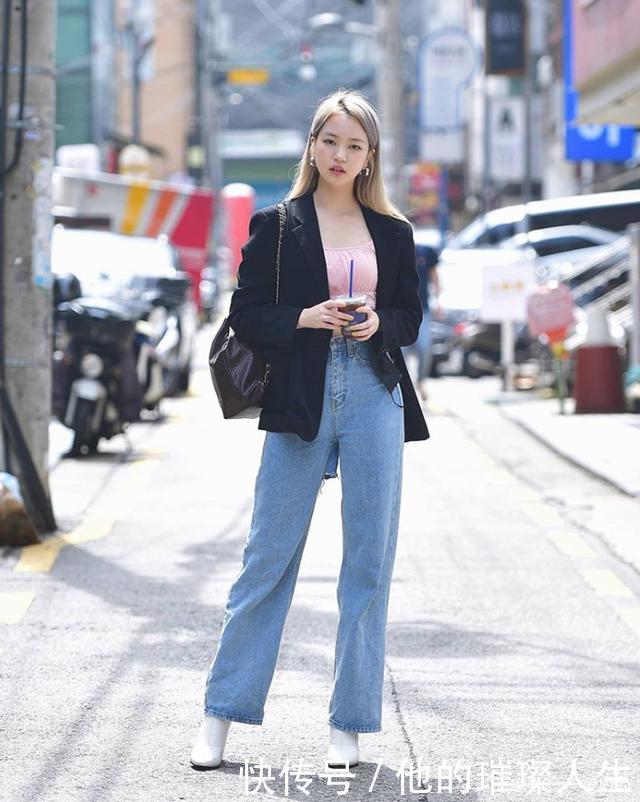 韩国女生真会穿，各种西装时髦帅气，简单易学，论会穿就服她们