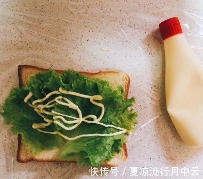 沙拉酱|丘比三明治 午餐肉芝士三明治!