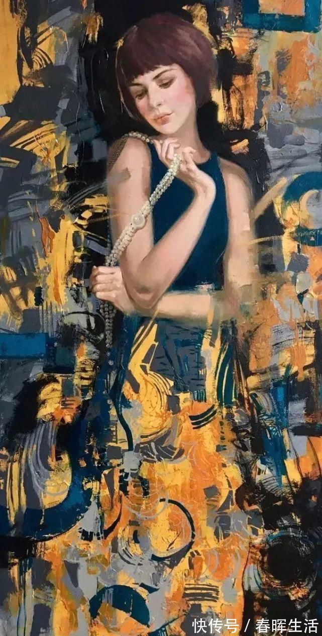 脱俗|她的油画有一种惊艳脱俗的美，乌克兰天才女画家艾琳·谢里