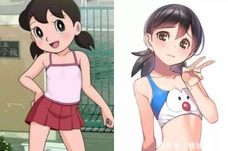 动漫中小女孩“长大”后,静香性感,蓝兔优雅,美羊羊变女神