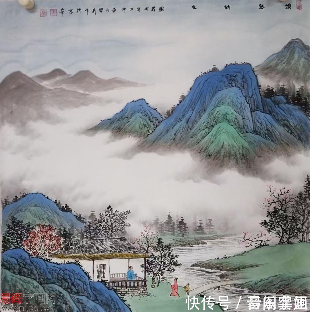 仿古&黄开前仿古山水画 凝练了国画的美 令人过目难忘