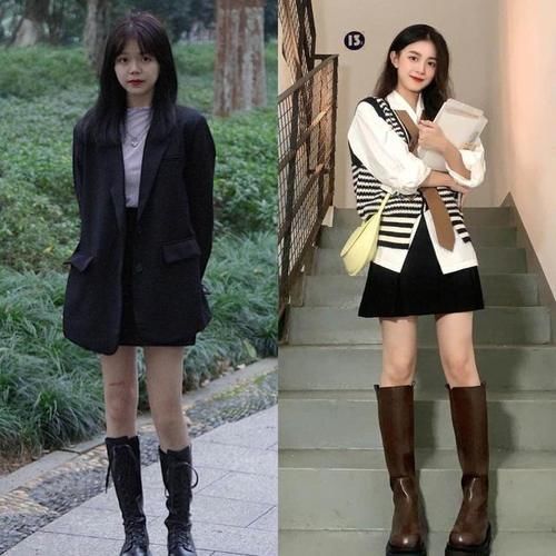 面料 入秋以后,靴子要“长”不要“短”,选对长度就不怕尴尬!