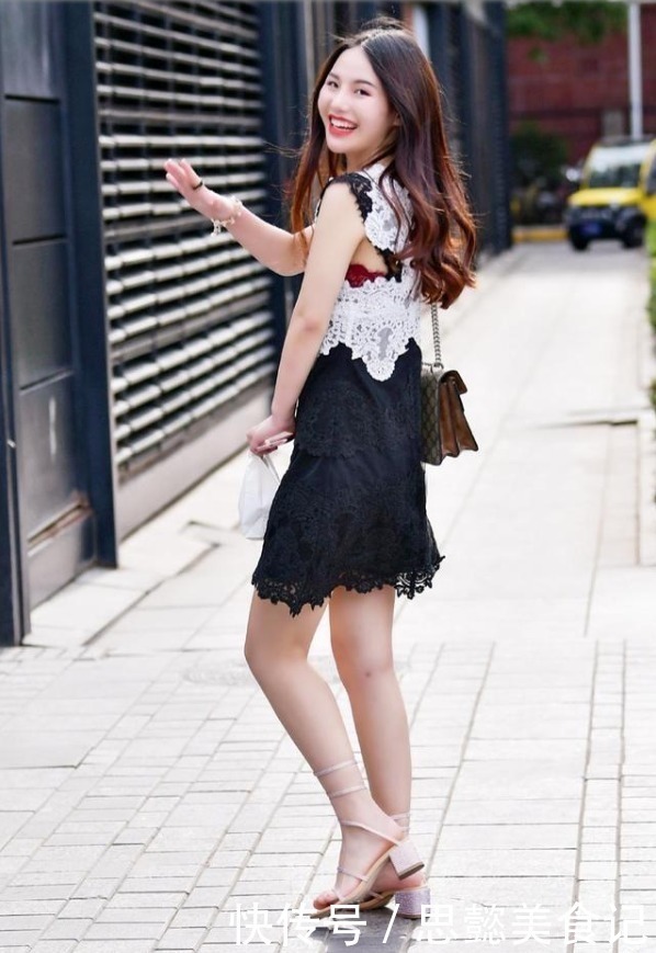 包臀裙|黑白拼接连衣裙彰显少女风范,甜美可爱惹人爱,新年新气象