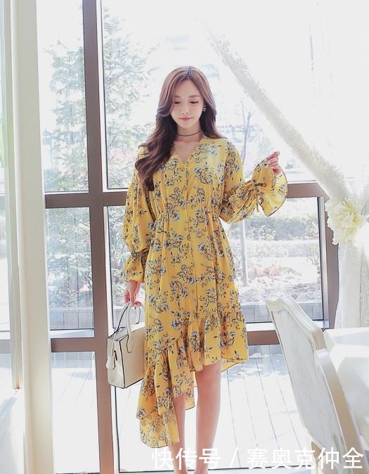 珐琅|孙允珠:春馨珐琅瓷金碎花涟漪斜摆裙!