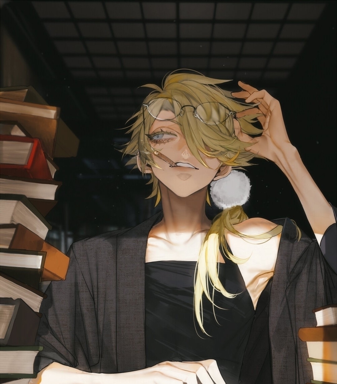 笔下|笔下的人物人设，既颓丧妖孽又高贵优雅金闪闪！