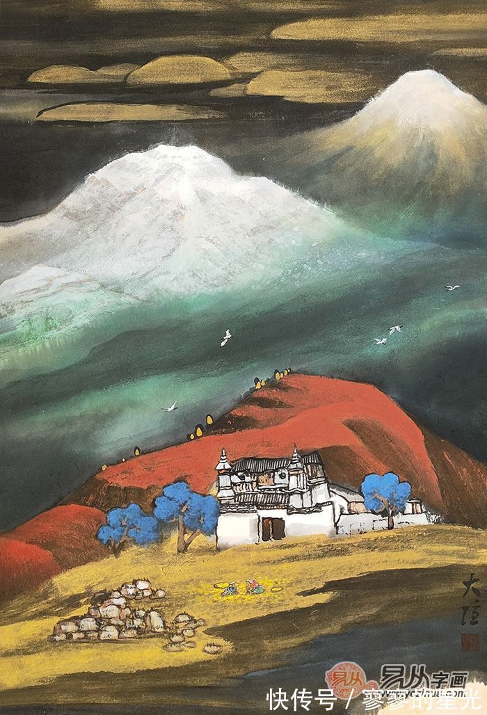 彩墨!大隐山水画 笔墨精妙 大气磅礴尽显高古之美