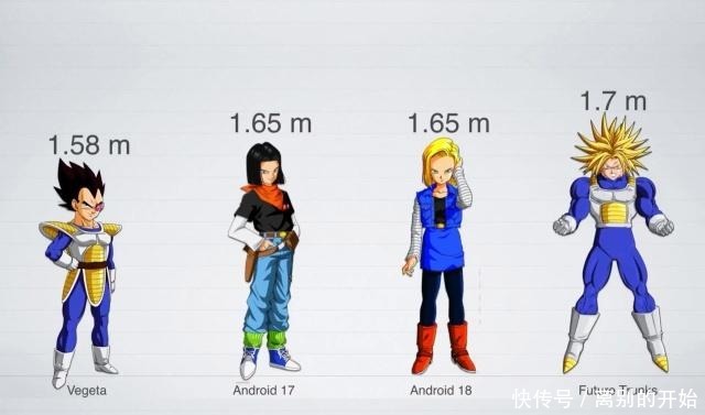角色|龙珠角色身高大揭秘,贝吉塔很尴尬,孙悟空既是最高又是最矮!
