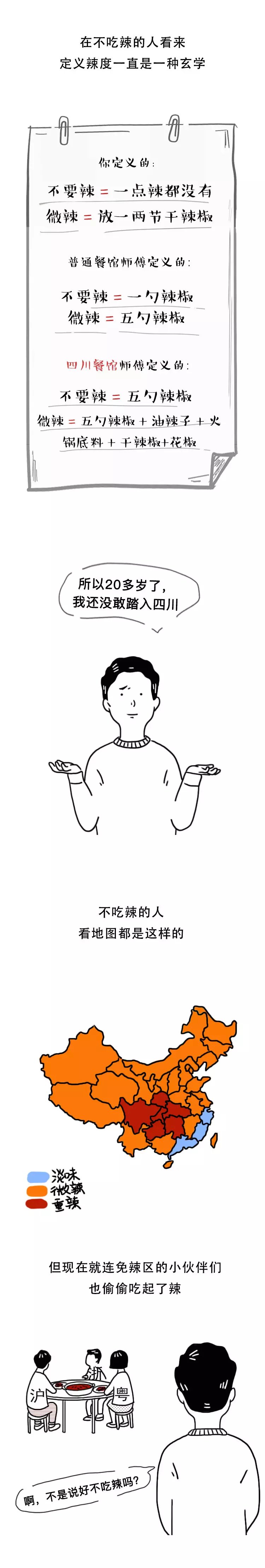 漫画：那些不吃辣的人，生活真的很惨