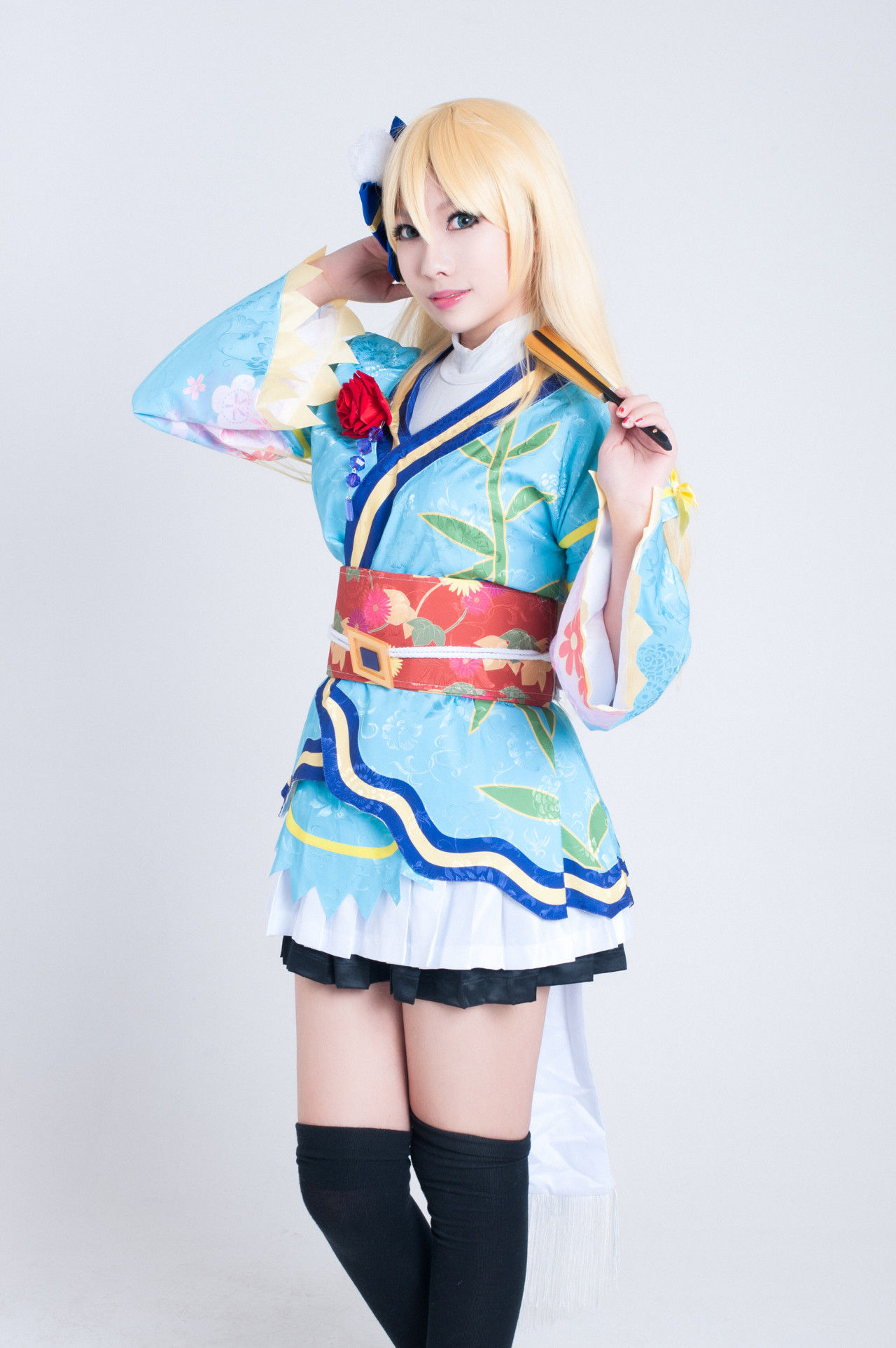 aa|love live绚濑绘里aa打歌服和服cosplay