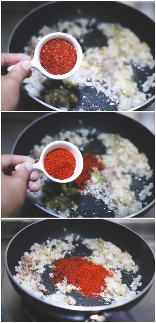  甜香|石锅嫩豆腐汤色泽诱人，甜香嫩滑，看着很红，辣度很低，满嘴回甘