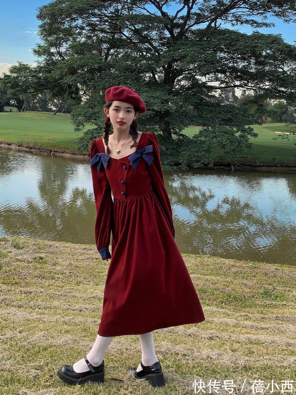 战袍|新年战袍你准备好了吗?“红色连衣裙”吸睛满分,优雅又有女人味