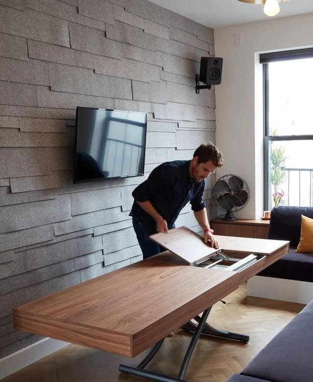 小户型|33㎡房子也能样样俱全,茶几内藏机关,拿来当餐桌坐10个人都不怕