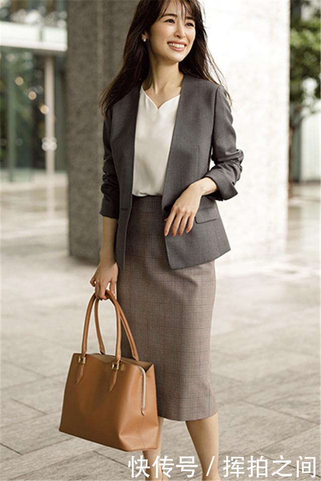 不想通勤服一成不变,学日系美女穿搭,时髦优雅假日也想穿