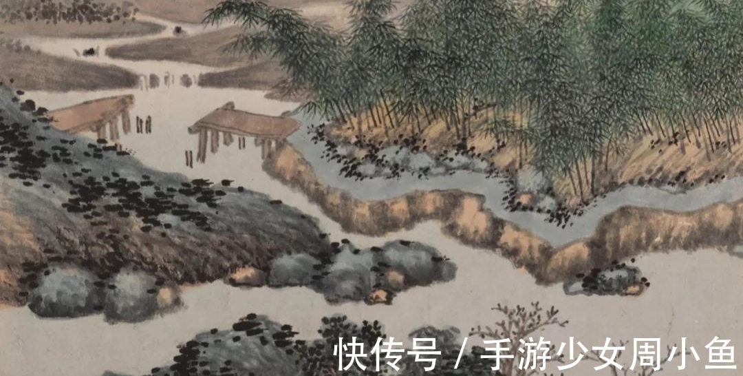 沈周#千人石有多大?无解,沈周用《千人石夜游图》展现自娱心境