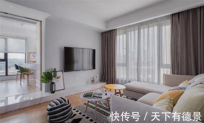 套房子|86平米小户型,进屋被迷住,全屋宽敞明亮,客厅把书房打通最明智