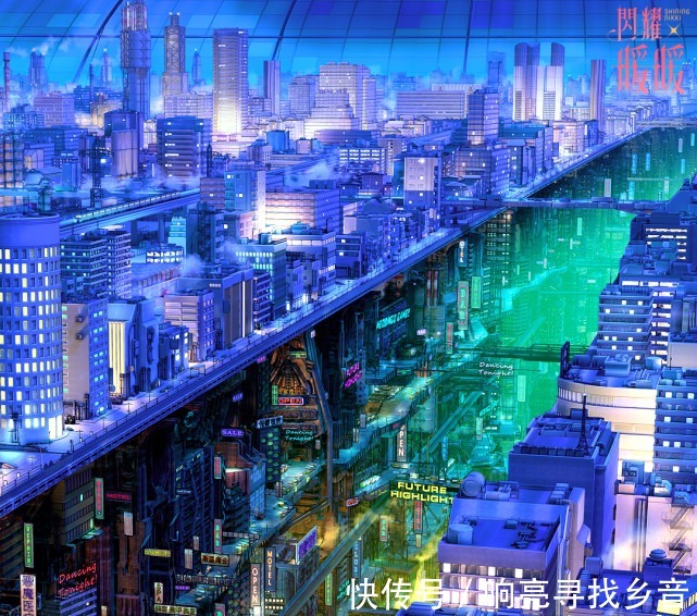 城市|二次元美图当你生活的城市变成动漫风，满满的梦幻！