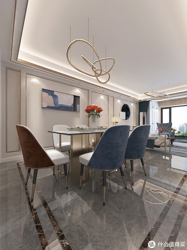 电视墙|难怪现在都喜欢装轻奢风格，原来可以这么美，看了她家后被治愈了