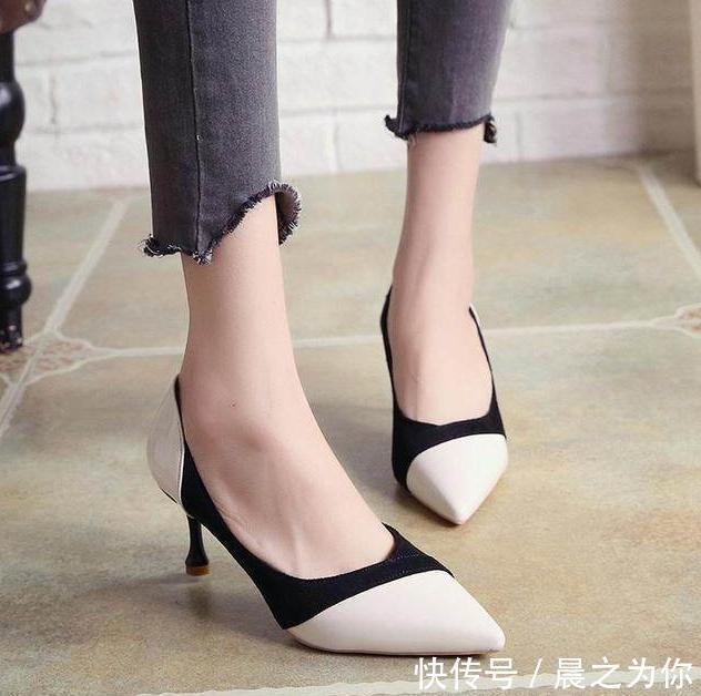 尖头 极具美感的高跟鞋,舒适不累脚,突出腿部的优美线条