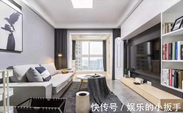 人工吊顶|75平北欧风二居室，满墙的储物柜再也不担心东西放不下