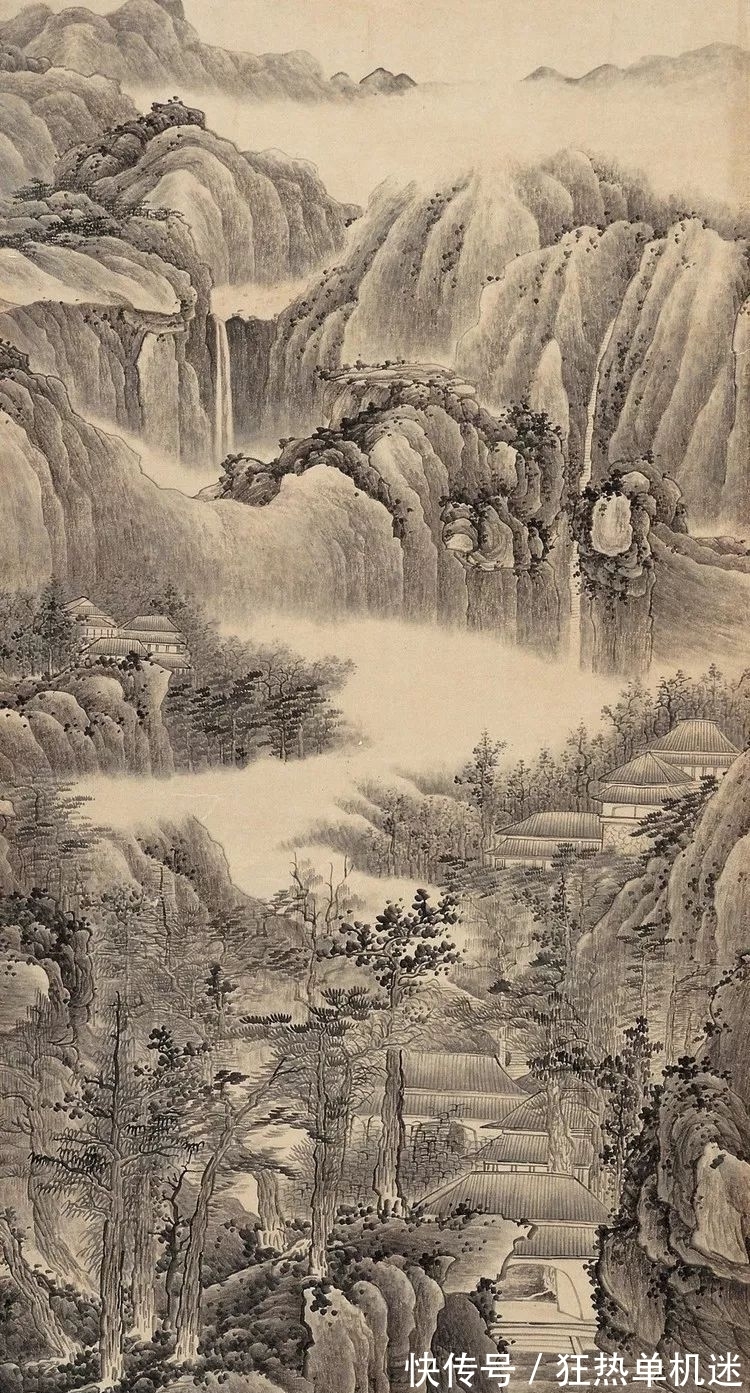 中国画@龚贤课徒画稿研究!