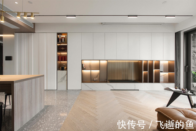 空间|黑白灰调性,三室改两室,三分离设计