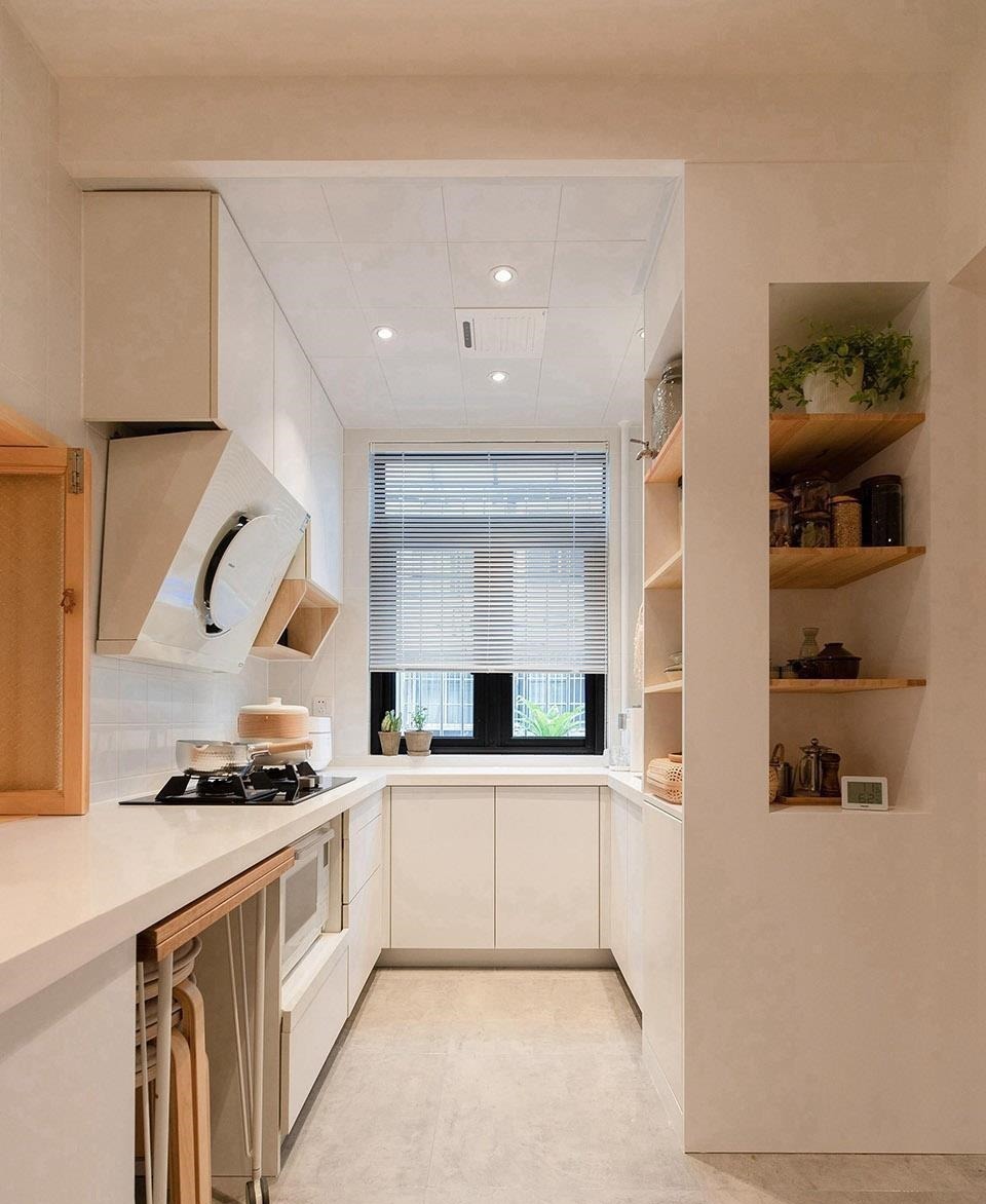 主卧门|45㎡小户型学区房,爆改后“小中见大”,整个家被一眼望穿