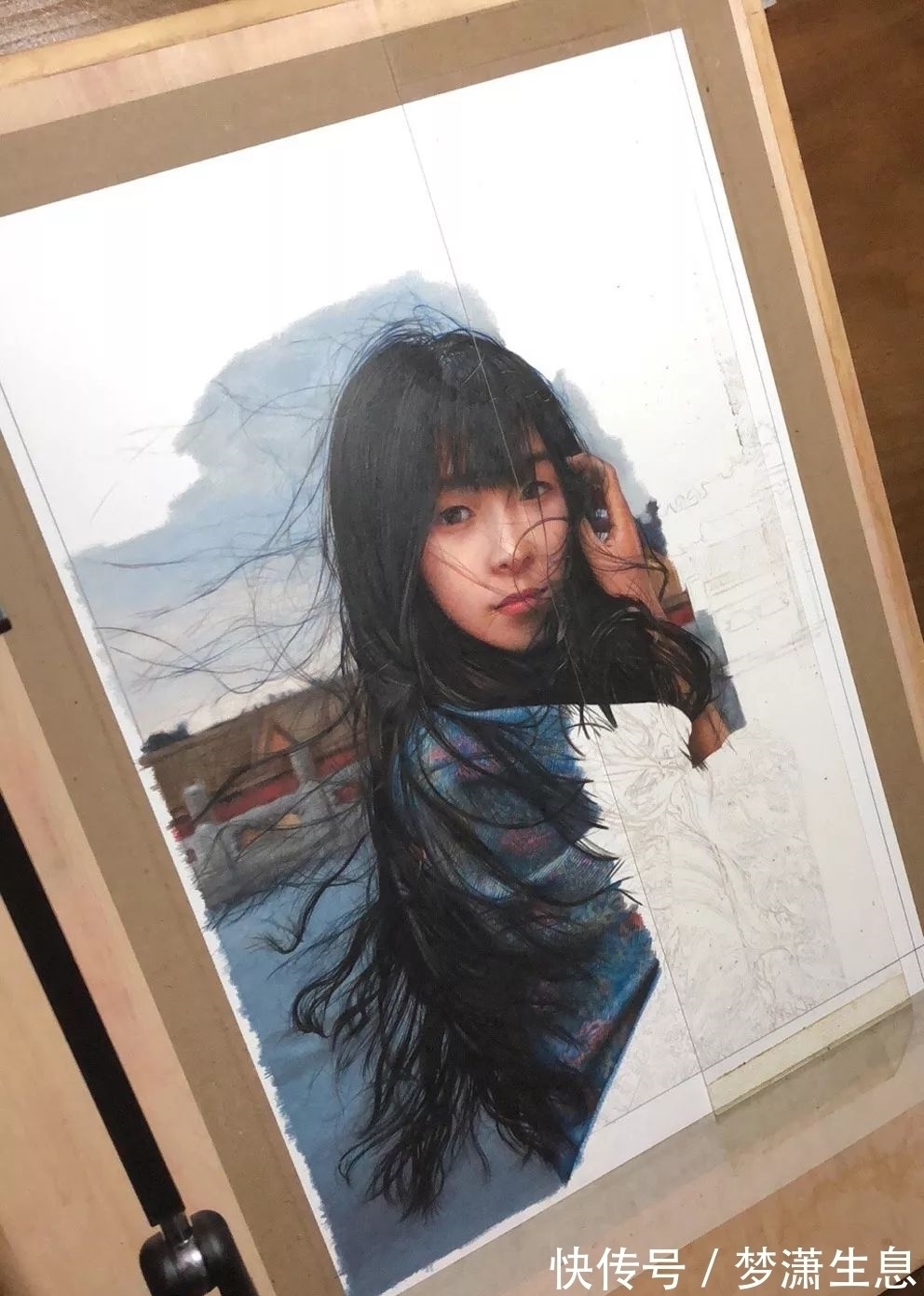 孟老师!清华美院男神酷似金城武!为一幅画累瘦17斤,堪比彩铅界“冷军”