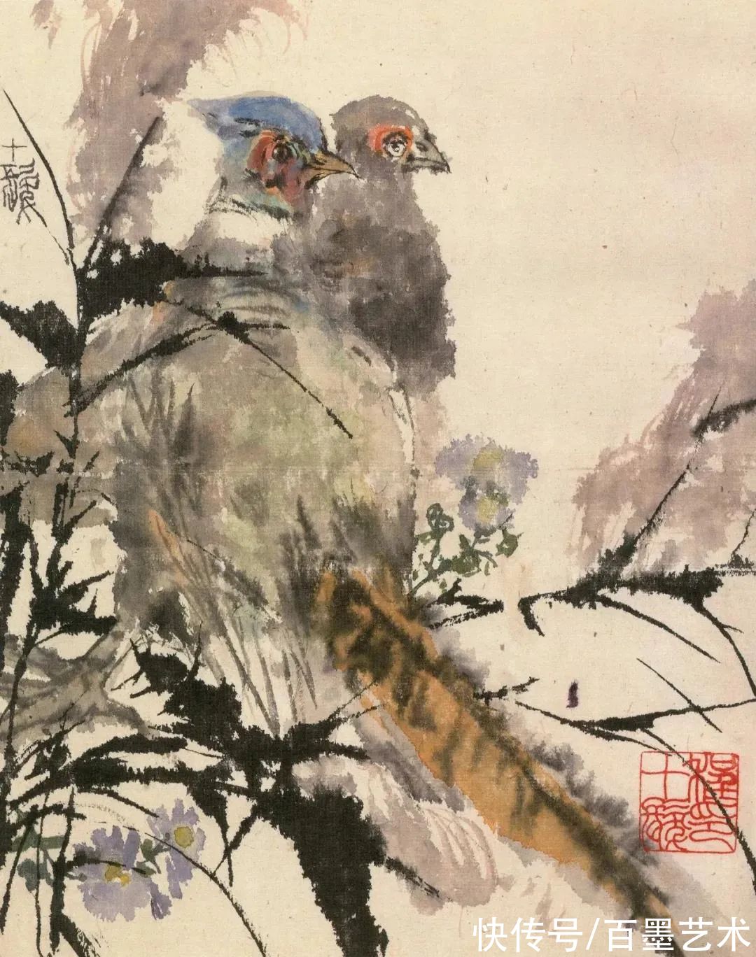 汪大文|程十发送女弟子四组册页,隐藏了四十年的精彩