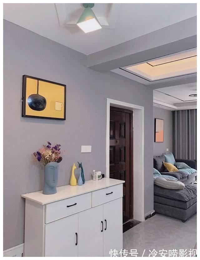 墙壁|装修了半年的新房终于可以入住了,简单大方接地气,朋友都说好看