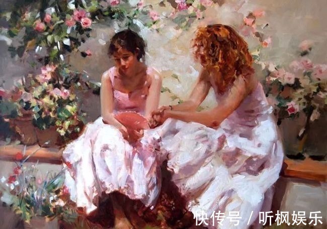 瓦伦西亚$西班牙艺术家尼迪亚笔下的女人,美得像花一样尽情地绽放