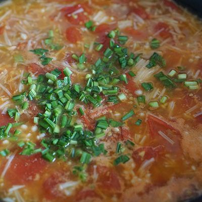 西红柿|西红柿金针菇牛肉汤
