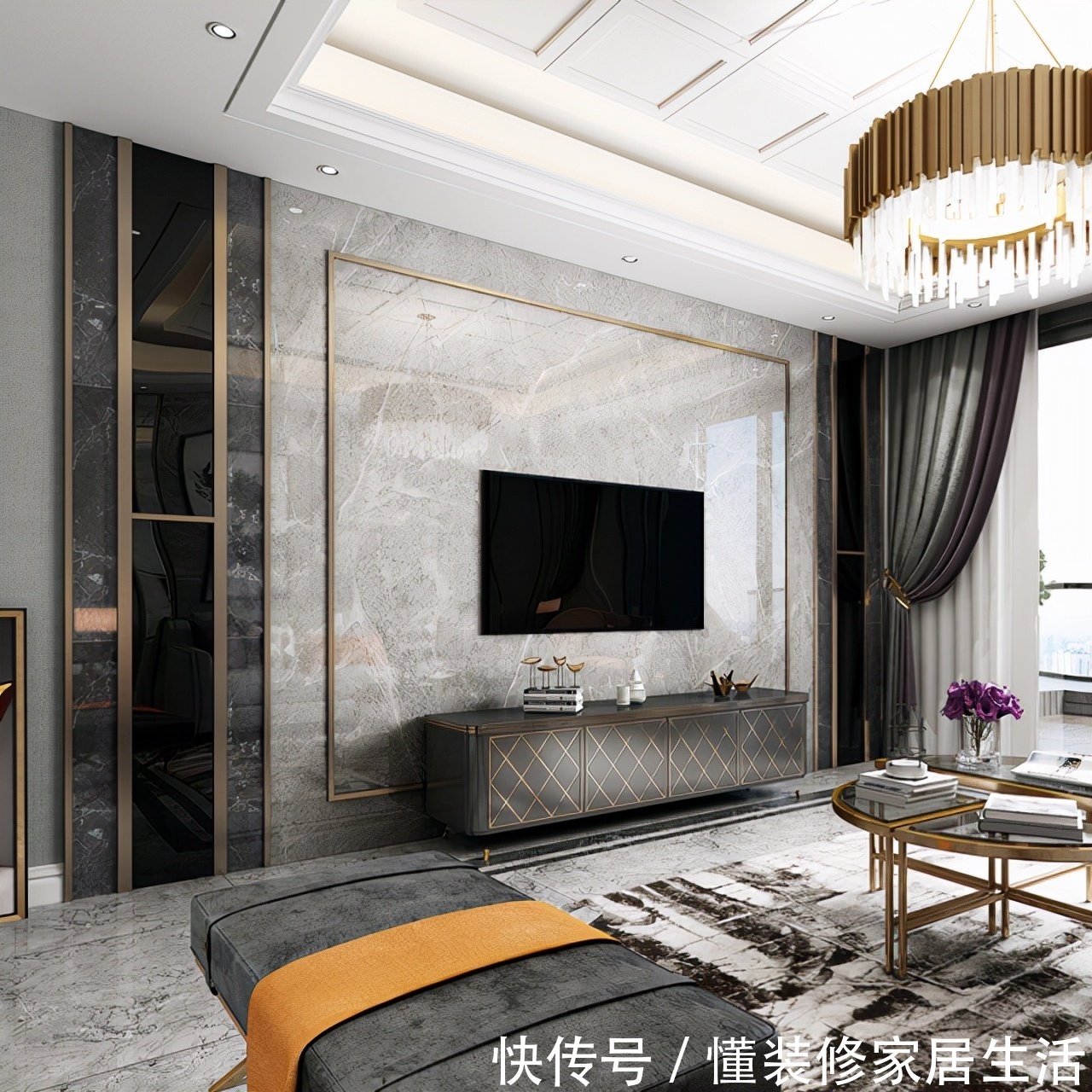 电视背景墙|这5款电视墙的设计,不仅拍照好看,还收获上万人关注,值得学习