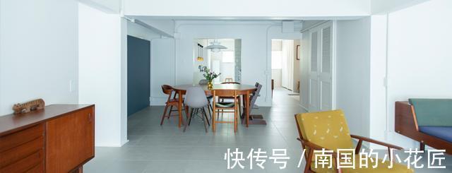 白墙|中古家具的绝佳背景，是全屋大白墙