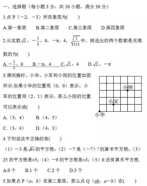 人教版初中数学7-8年级下册名校测试卷，考前必做！