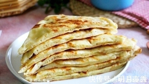 烙饼|早餐饼,热吃暄软,凉了香甜,软乎乎,手不沾面,4分钟烙8个