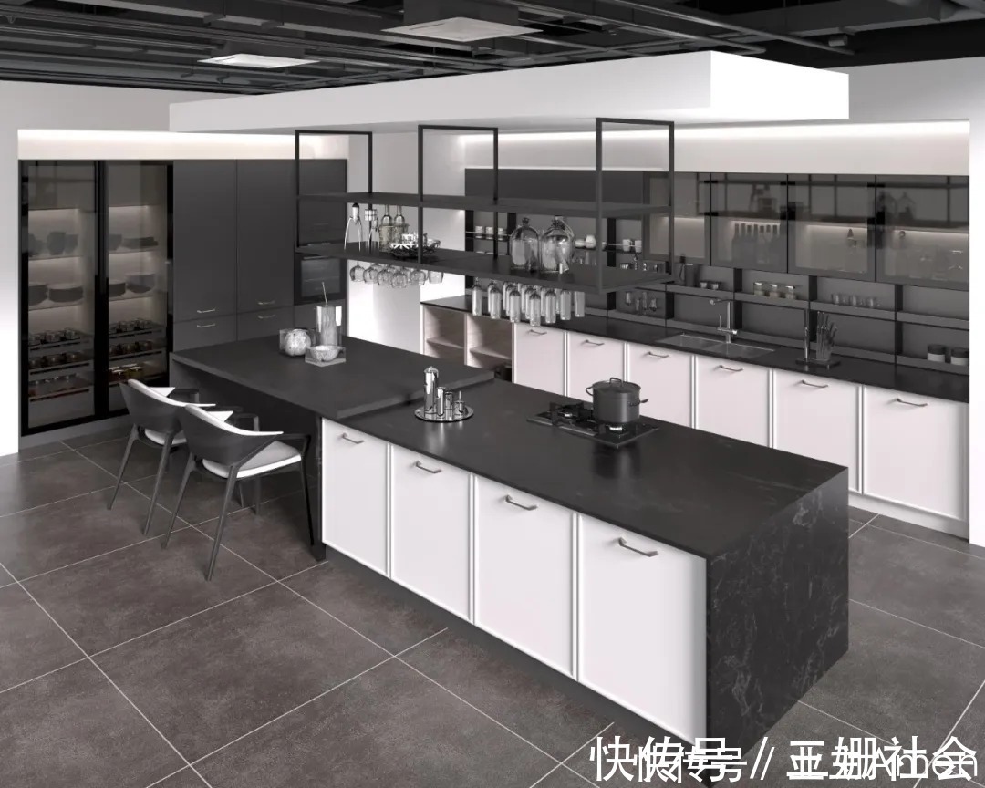 功能柜|不知道厨房空间如何设计,3套整体橱柜设计案例,柔美优雅