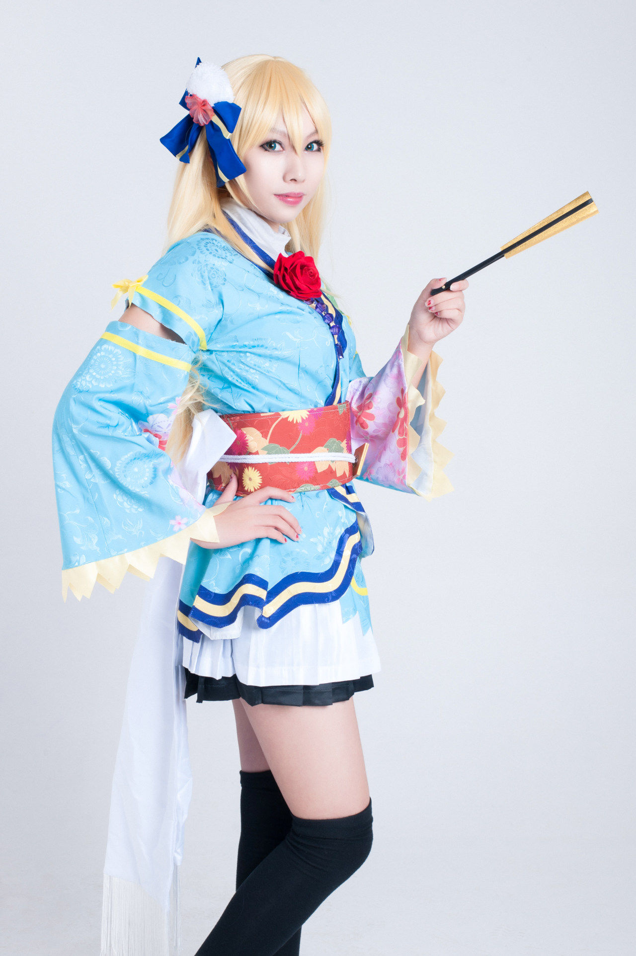 aa|love live绚濑绘里aa打歌服和服cosplay