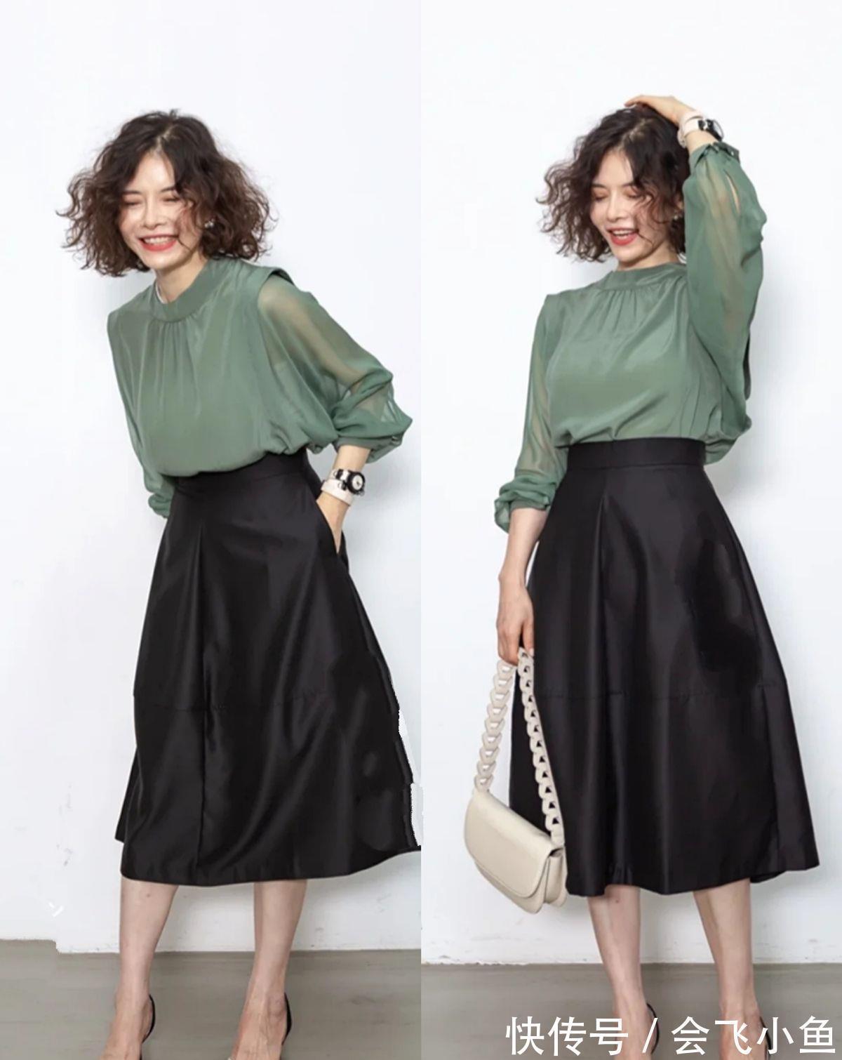 枫叶 奔五女人如何摆脱大妈式穿搭？学她的“优雅色”搭配，俏皮又高级