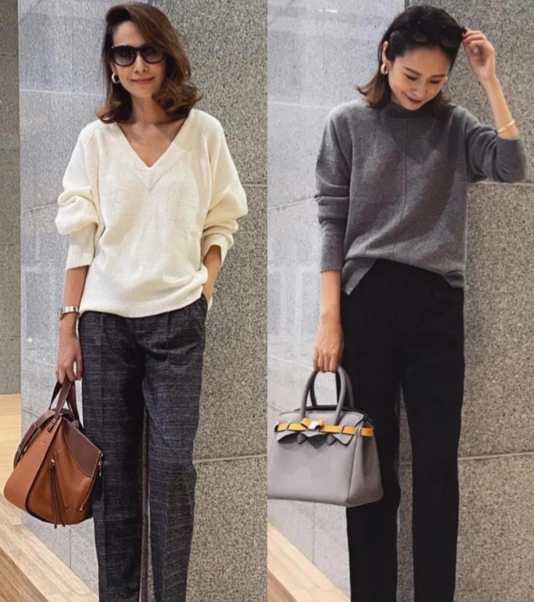 腿型 50岁的女人高级比减龄更重要,这位博主太会穿,每一套都很优雅