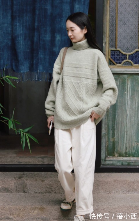 大衣|拯救不完美的腿型,还得靠这一条“直筒裤”,穿对秒变腿精!