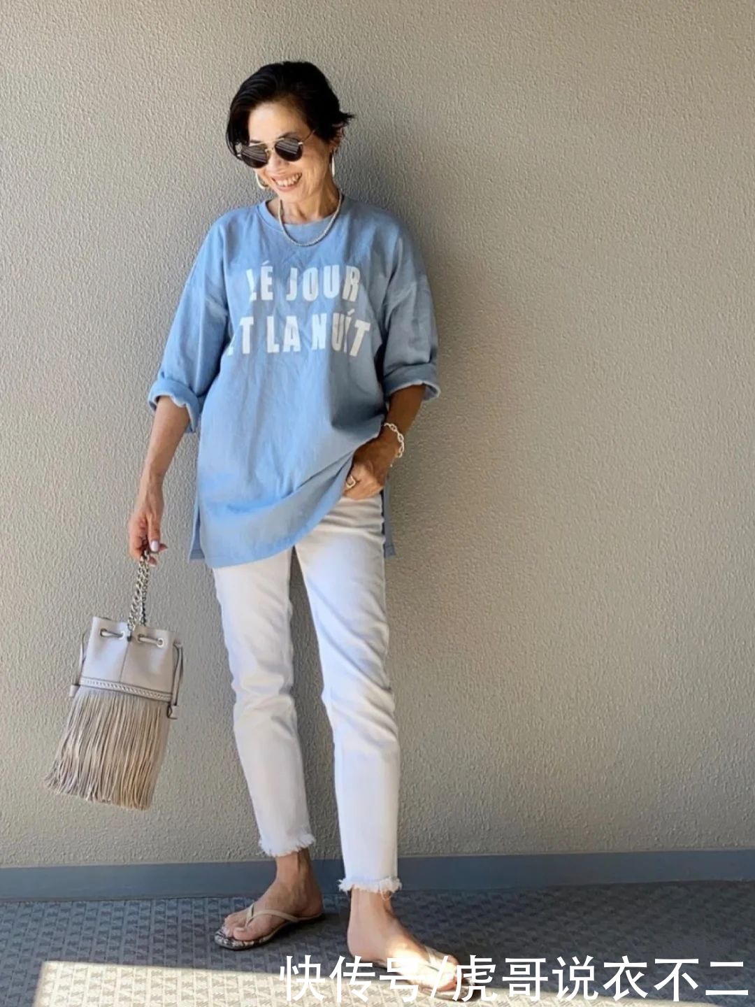 简约|年近60岁的微胖矮个女人，提升衣品要从细节入手，简约清爽又高级