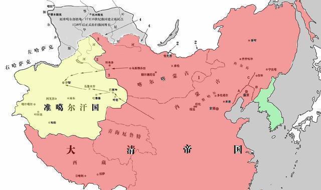 奠定|清朝296年疆域变化地图完整展示清朝是如何奠定现代中国版图的