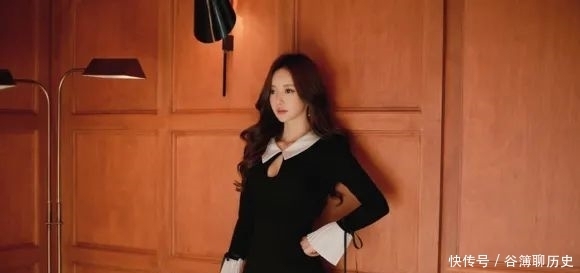 孙允珠|美图欣赏:孙允珠,公主领仙美水滴百褶雪纺衣裙