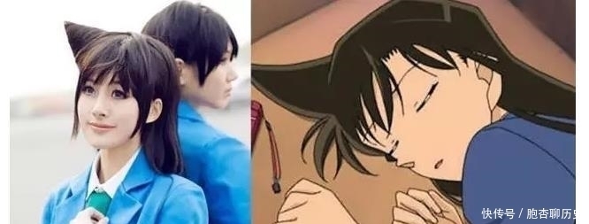 小兰|名侦探柯南:这些cos也太像了,连黑衣人都能cos,太秀了