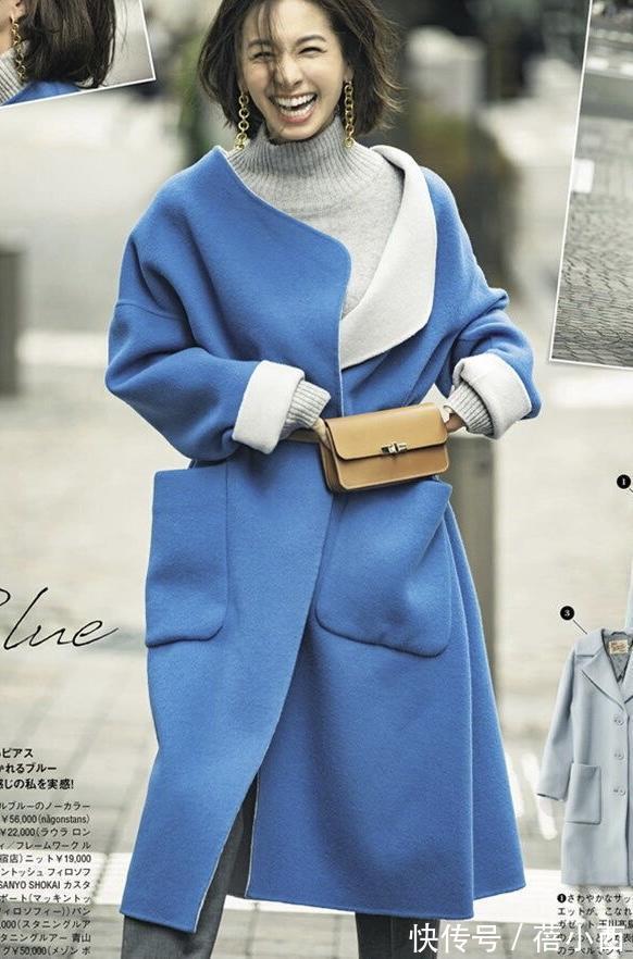 灰白格纹|跟着日系杂志学“大衣”穿搭,优雅女神不容错过,简约高级又chic