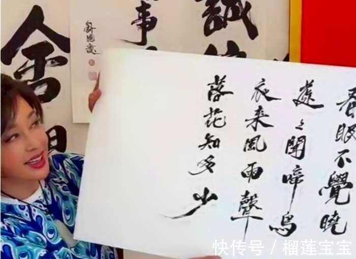 南海长城@刘晓庆书法受质疑，其书法水平怎样？我以书法爱好者的角度捋一捊