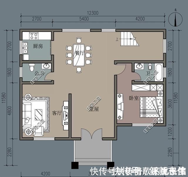 户型|宽12米，长10米地，怎么设计2层带堂屋的农村别墅呢！