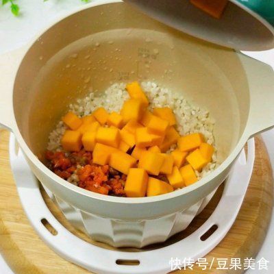 南瓜|南瓜瘦肉焖饭 10+宝宝辅食