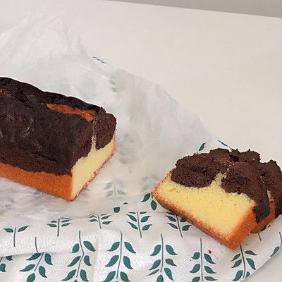 巧克力双色磅蛋糕