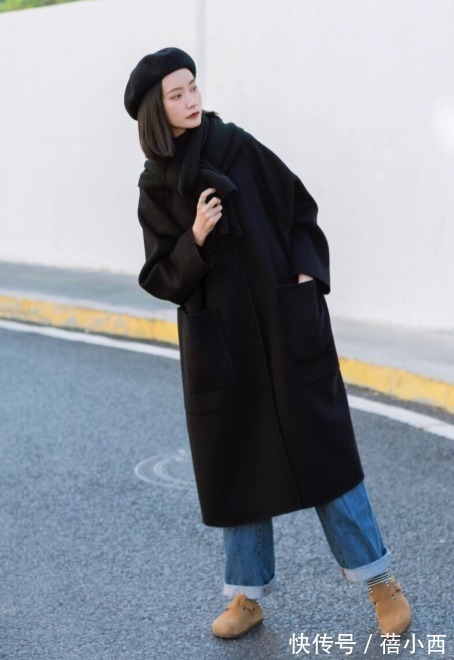 平底鞋 有品味的女人都在穿“烟筒裤”,配羽绒服、大衣超显瘦,都想照搬